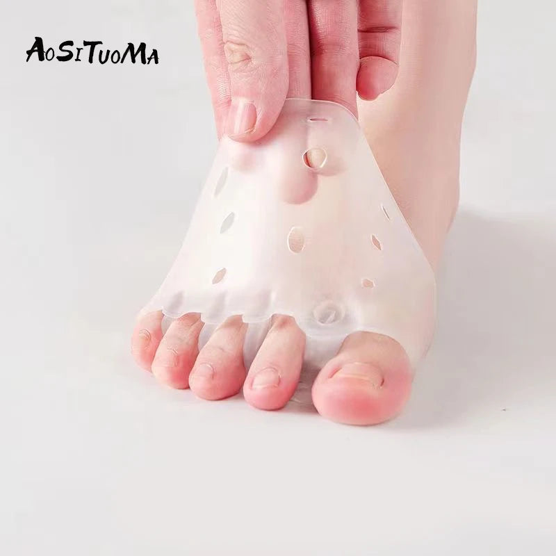 GlowifyCare SEBS Silicone Foot Pads (Pair) | Bunion Relief, Toe Separator & Arch Support