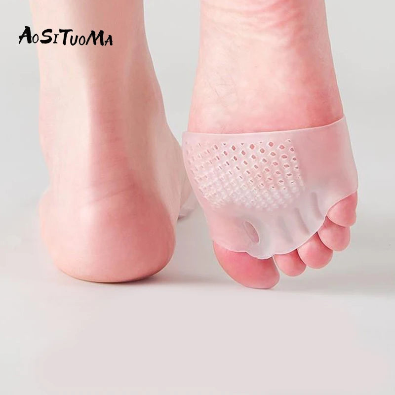 GlowifyCare SEBS Silicone Foot Pads (Pair) | Bunion Relief, Toe Separator & Arch Support