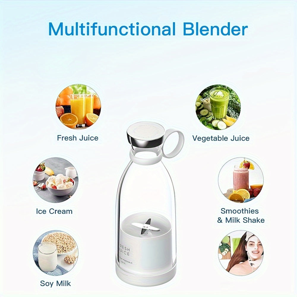 GlowifyCare Wireless Mini Blender (11.8oz) | USB Rechargeable, Food-Grade Portability