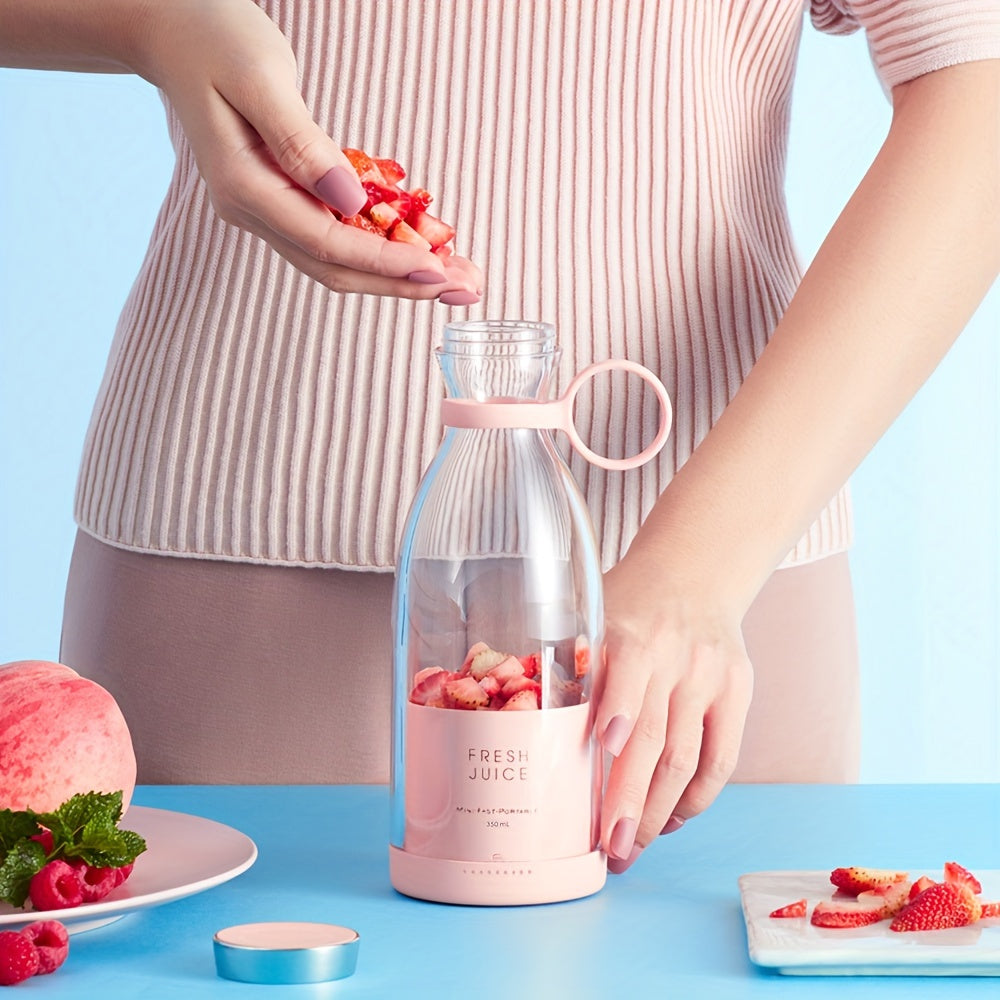 GlowifyCare Wireless Mini Blender (11.8oz) | USB Rechargeable, Food-Grade Portability