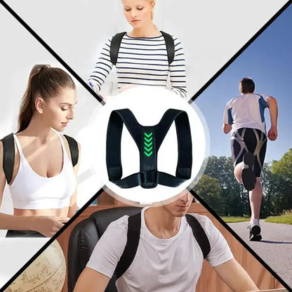 GlowifyCare Adjustable Posture Corrector | Premium Back Support Brace for Adults & Teens