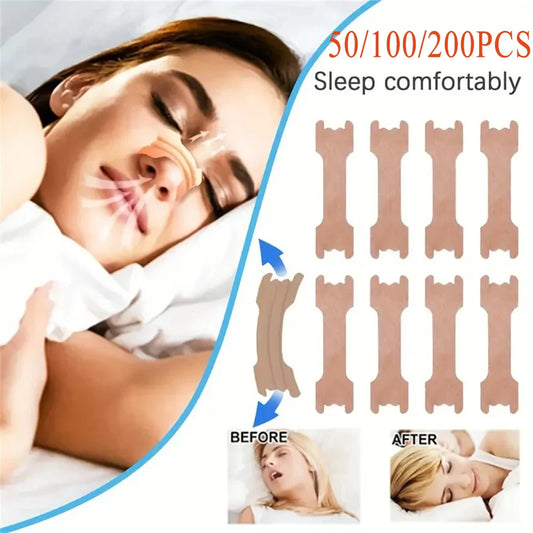 GlowifyCare Comfort Breathing Nasal Strips (50-200pc) | Physical Airway Expansion for Deep Sleep