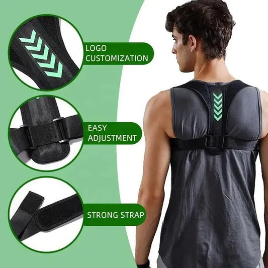 GlowifyCare Adjustable Posture Corrector | Premium Back Support Brace for Adults & Teens